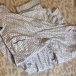 Roller Rabbit Pima cotton Lavender Heart Print Pajama Set